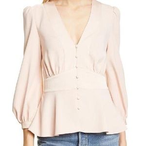 Joie blush buttoned down colored blouse